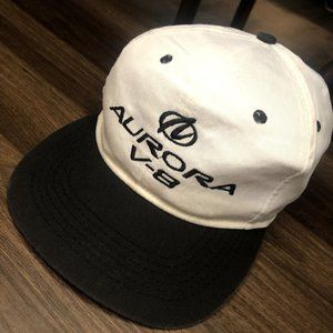 La Mode Vintage Oldsmobile Aurora V8 Hat Used- Rare brown Leather Strap